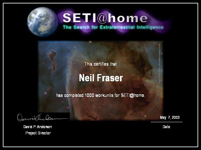 [SETI certificate for 1000 units]