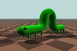 Animation of inch worm