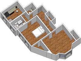 [Floor-plan of apartment #8]