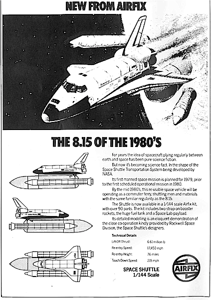 [Airfix ad for Space Shuttle, 1979]