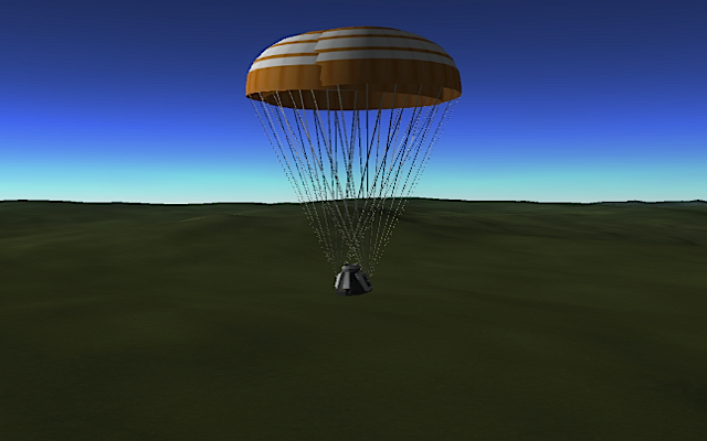[KSP: Parachute landing]