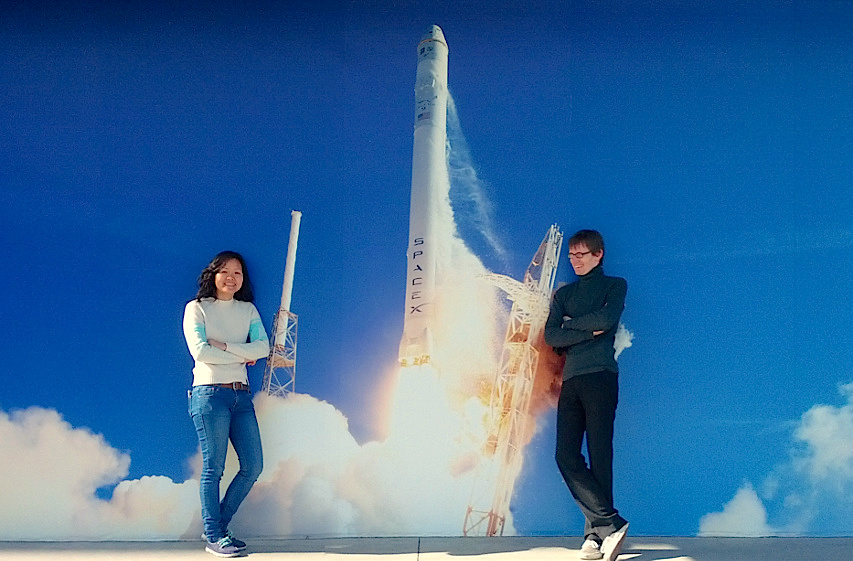 [Quynh and Neil at SpaceX]