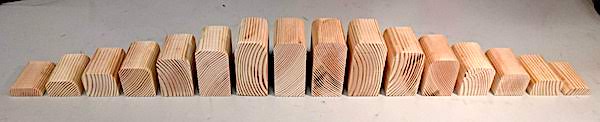 [Cut wooden blocks]