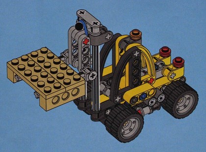 [Lego forklift model]