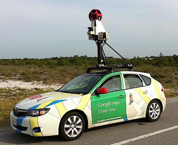 [Street View car]