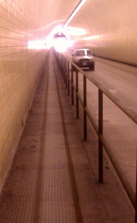 [Sidewalk of Broadway Tunnel]