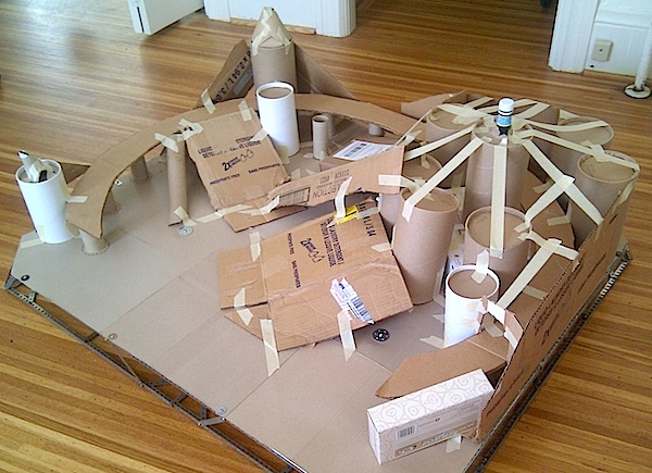 [Cardboard shapes]