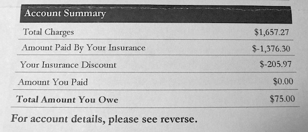 [Hospital Bill]