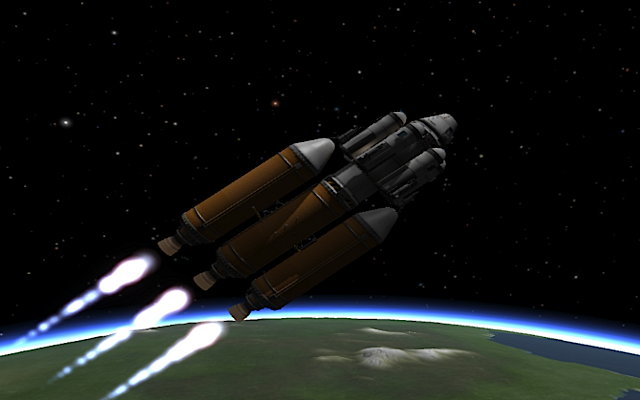 [KSP: Rocket entering orbit]