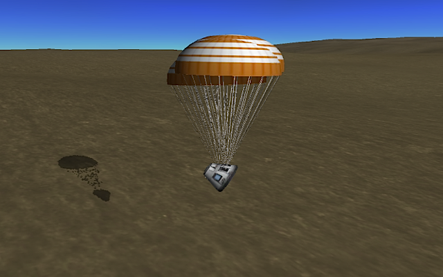 [KSP: Parachute landing]