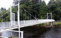 [Suspension footbridges between the Ness Islands and the west bank]