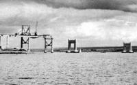 [Kessock Bridge under construction]