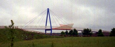 [Cycle bridge over A689]