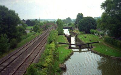 [Railway next to canal]
