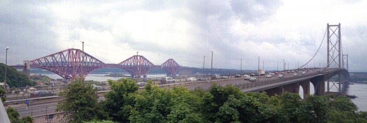 [Firth of Forth rail and road bridges]