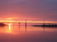 [Kessock Bridge at dawn]