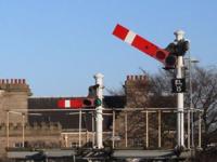 [Semaphore signals for yard and mainline]